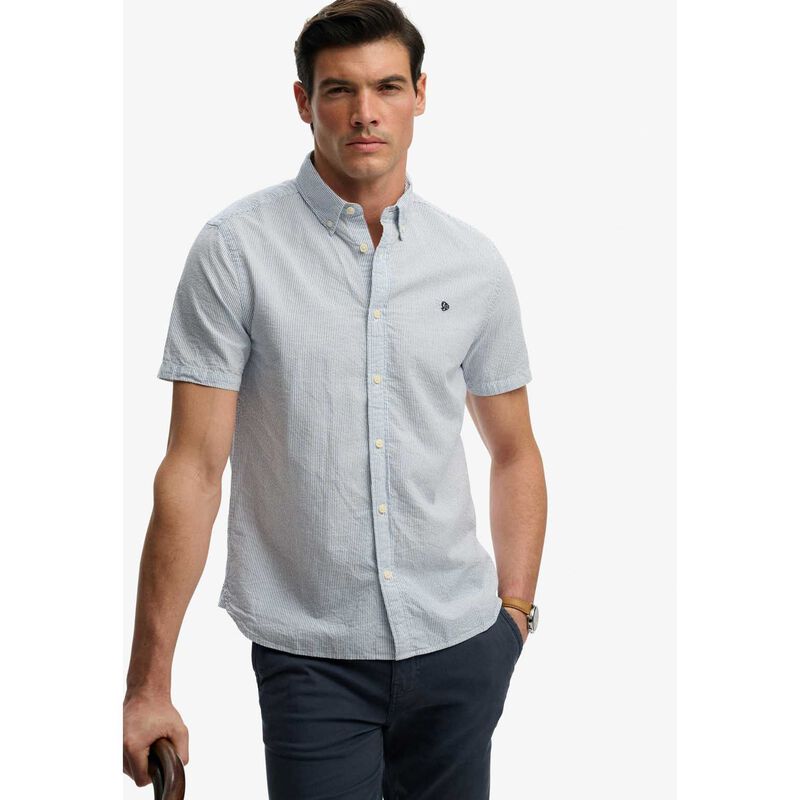 Superdry Classic Seersucker Short Sleeve Shirt image number 2